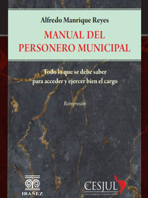 cover image of Manual del personero municipal